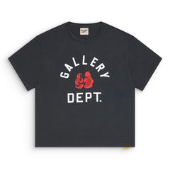 Gallery Dept Logo Printed T-Shirt Black Loose Fit