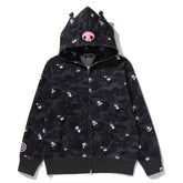 BAPE x Sanrio Characters Kuromi Camo Full Zip Hoodie (Ladies)