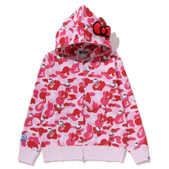 BAPE x Sanrio Characters Hello Kitty Camo Full Zip Hoodie (Ladies)