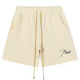 RHUDE Summer embroidery vintage drawstring Shorts