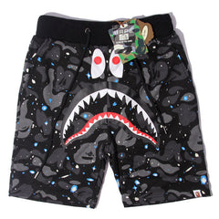 BAPE Space Camo Shark Sweat Shorts