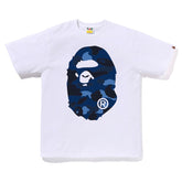 BAPE Color Camo Big Ape Head Tee blue