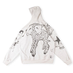 Hellstar Graphic-Print Zip-Up Hoodie