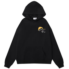 RHUDE Letter sunset print Hoodie