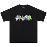 AMIRI flower letter logo print T-Shirts
