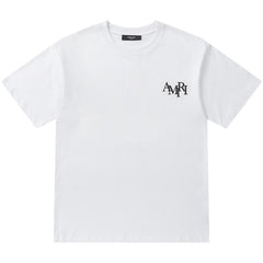 AMIRI Crystal Embellished Champagne Logo T-Shirts
