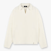 Represent Minimalist Solid Color Lapel Knit Sweater