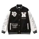 OFF WHITE Logic Patch varsity jacket