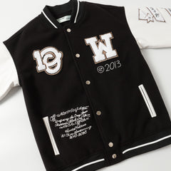 OFF WHITE Logic Patch varsity jacket