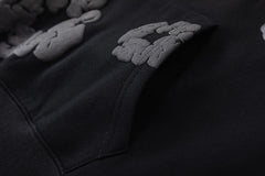 Denim Tears The Black Cotton Wreath Hoodie