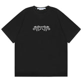 OFF WHITE Cashew Flower Arrow Pattern T-Shirts