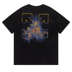 OFF-WHITE Cotton Cherub Print T-Shirts