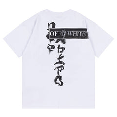 OFF WHITE Type Sticker black t-shirt