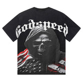 GODSPEED Men's Black L.O.T.F Crew Neck T-Shirt