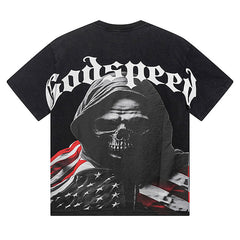 GODSPEED  Men's Black L.O.T.F Crew Neck T-Shirt
