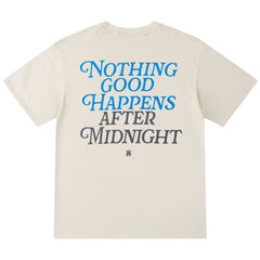 AMlRl Nights Cotton Crewneck T-Shirts