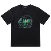 AMlRl Leaf-Print Crewneck Cotton-Jersey T-Shirt