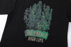 AMlRl Leaf-Print Crewneck Cotton-Jersey T-Shirt