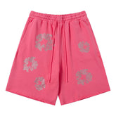 Denim Tears Cashmere Swarovski Cotton Wreath Shorts