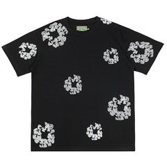 Denim Tears Crystal Patch Cotton logo Design T-Shirts