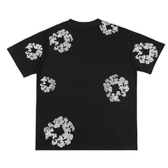 Denim Tears Crystal Patch Cotton logo Design T-Shirts