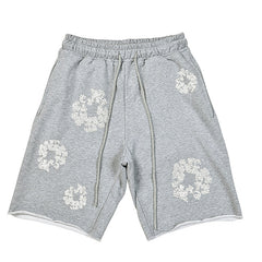 Denim Tears Crystal Patch Cotton logo Design Shorts
