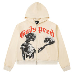 Godspeed Mankind vs Ai Zip Up Hoodies