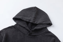 AMIRl Lounge Crystal Embellished Cotton Graphic Hoodie