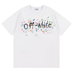 Off-White Bookish Crazy Cotton T-Shirt