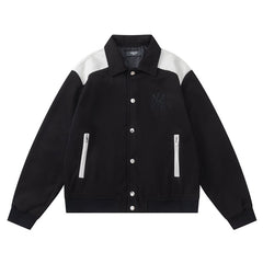 AMlRl Varsity Logo-Embroidered Jacket