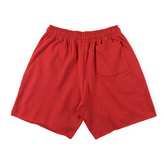 Vertabrae Letter Print Casual Five-Point Shorts