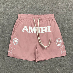 AMIRI Logo-Print Swim Shorts