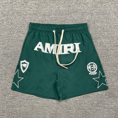 AMIRI Logo-Print Swim Shorts
