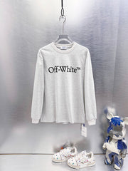 OFF-WHITE Logo Print Long-Sleeve T-Shirt