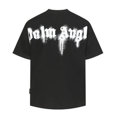 Palm Angels Curved-Logo Cotton T-Shirt