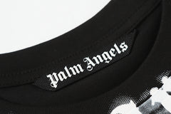 Palm Angels Curved-Logo Cotton T-Shirt