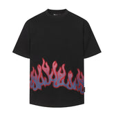 Palm Angels Flame-Print Crew-neck T-Shirt