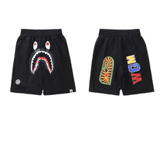 BAPE Shark Camo Pocket Sweat Shorts