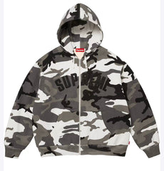 Supreme Arc Thermal Lined Zip Up Hooded Sweatshirt