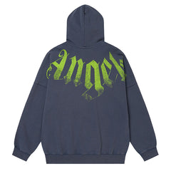 Palm Angels Big Neck Logo Zip Hoodie