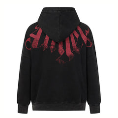 Palm Angels Big Neck Logo Zip Hoodie