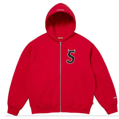 Supreme Devil S Logo Zip Up Hooded Sweatshirt
