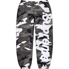 Supreme Satin Applique Sweatpant 'Woodland Camo'