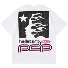 Hellstar Studios print casual P2P T-Shirts