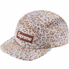 Supreme Leopard Velvet Camp Cap