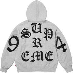 Supreme Cut Out Zip Up Hooded Sweatshirt
