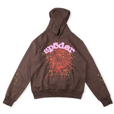 Sp5der Worldwide Hoodie-Brown #146