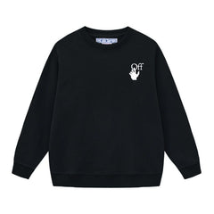 Off White Arrow Pattern Printed Sweatshirts