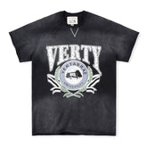 Verty University Crewneck Tee "Black"