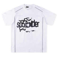 Sp5der Contrast Stitch Slub Tee